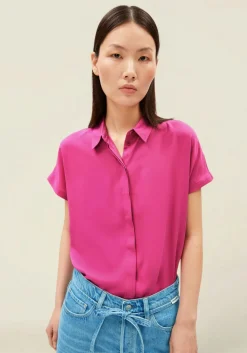 Chemisier en ecovero | rose "larisaana blouse - very berry"