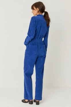 Combinaison en coton biologique | bleu "mono argi indigo blue"