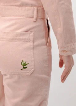 Combinaison en coton biologique | rose 