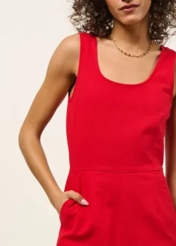 Combinaison en coton bio | rouge 
