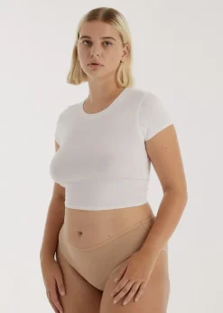 Culotte en coton bio | beige "core brief hazelnut"