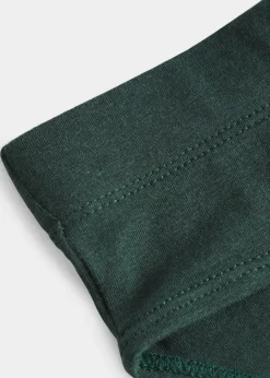 Culotte en coton bio | vert foncé 