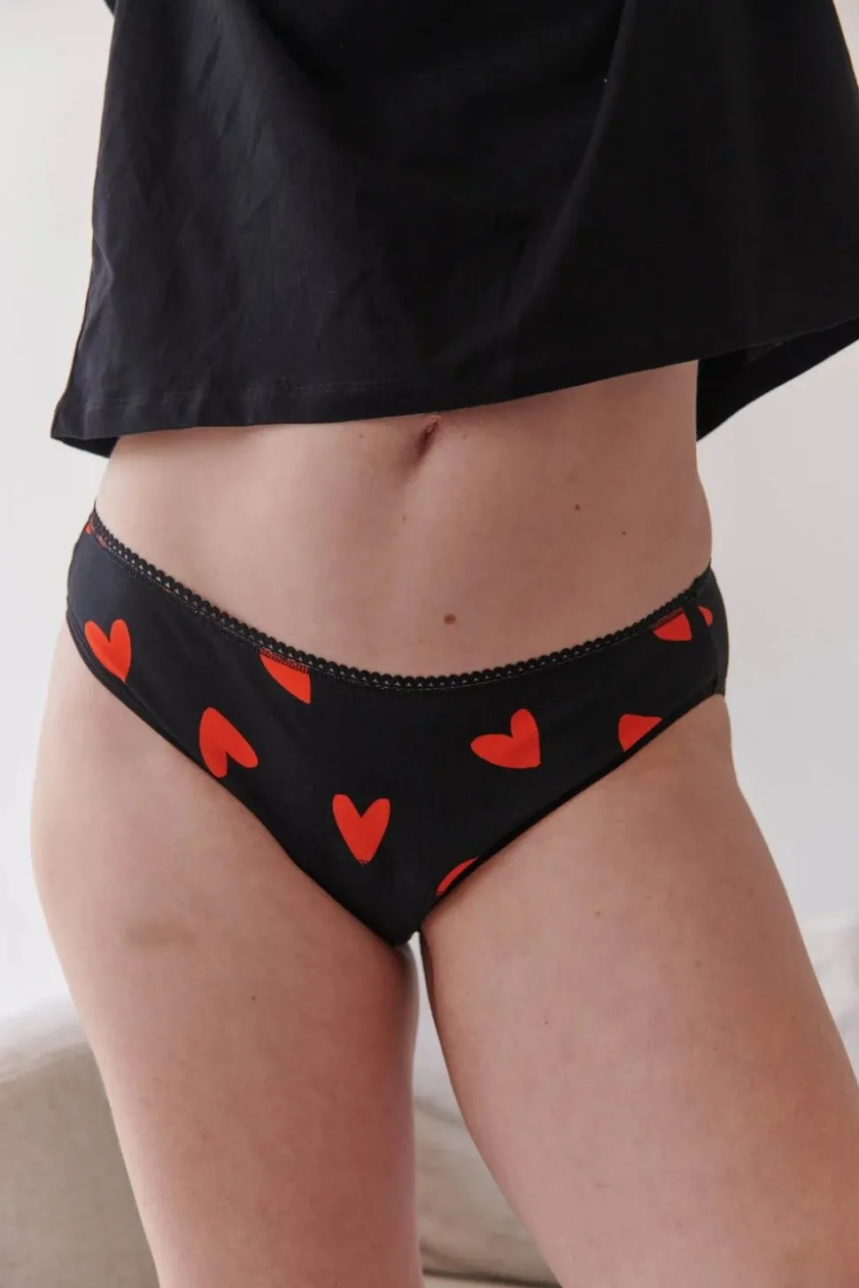 Culotte menstruelle en coton bio | mi amor noir