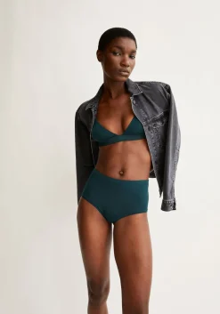 Culotte taille haute en modal | birtaa high waist brief - teal stone