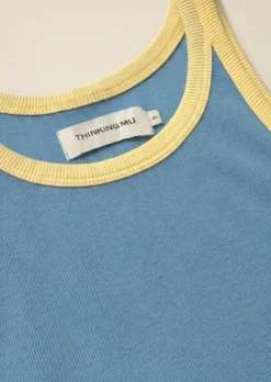 Débardeur en coton bio | bleu 