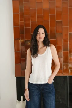 Débardeur en lin upcyclé | écru