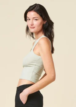 Débardeur en tencel | vert clair 