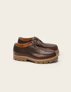 Derbies en cuir certifié | marron