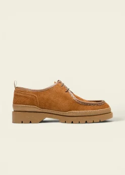 Derbies en cuir sans chrome certifié | marron "major vp oak 2 cognac"