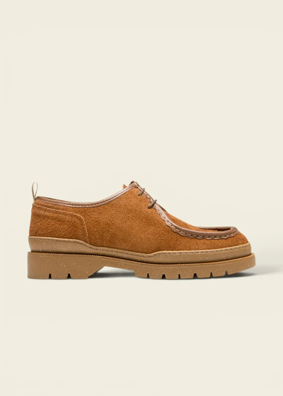 Derbies en cuir sans chrome certifié | marron "major vp oak 2 cognac"
