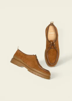 Derbies en cuir sans chrome certifié | marron "major vp oak 2 cognac"