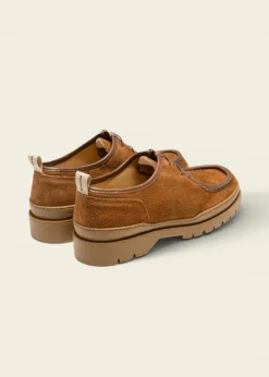 Derbies en cuir sans chrome certifié | marron "major vp oak 2 cognac"