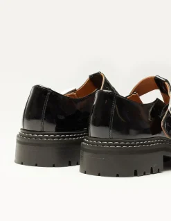 Derbies en cuir vernis certifié | noir 