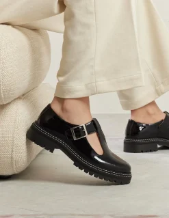 Derbies en cuir vernis certifié | noir 