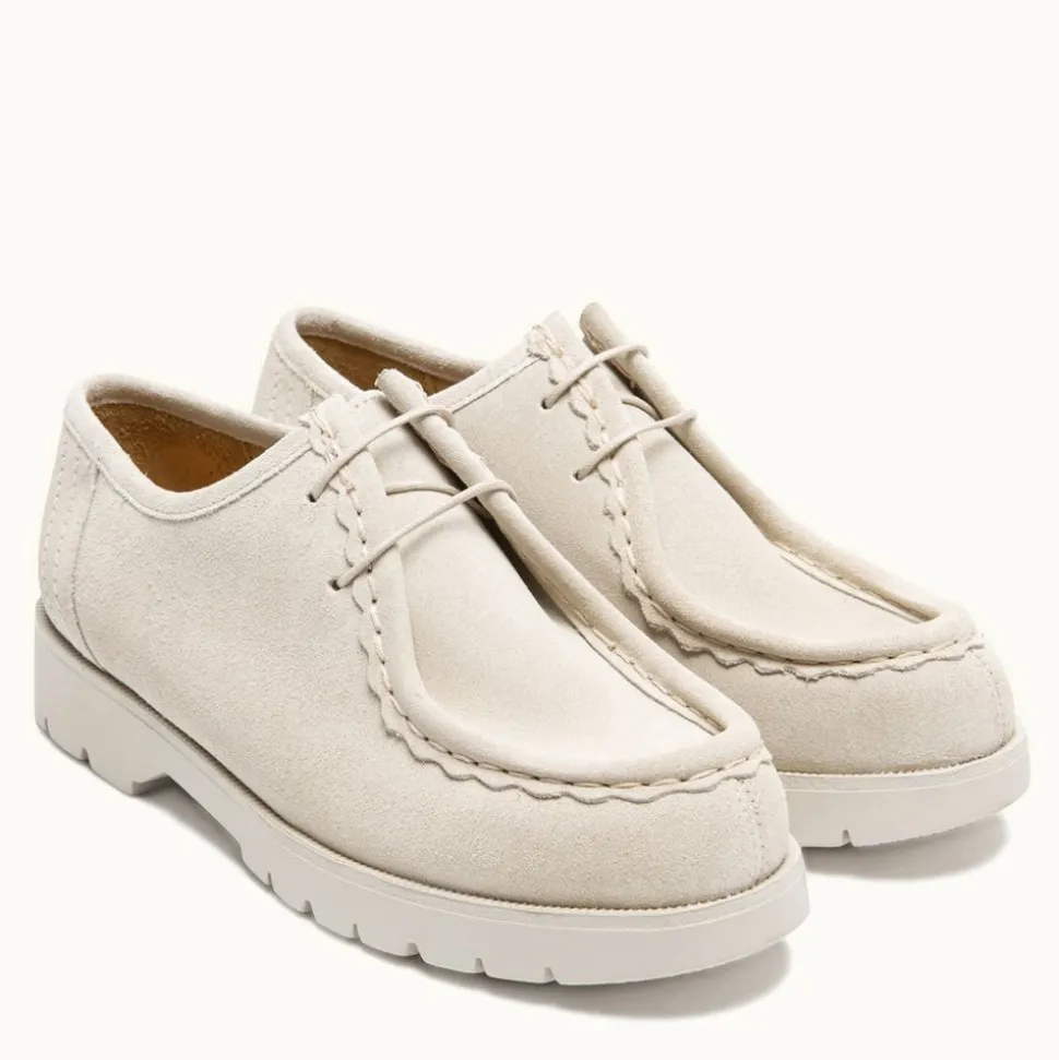 Derbies made in france en cuir certifié | écru "padror frost"