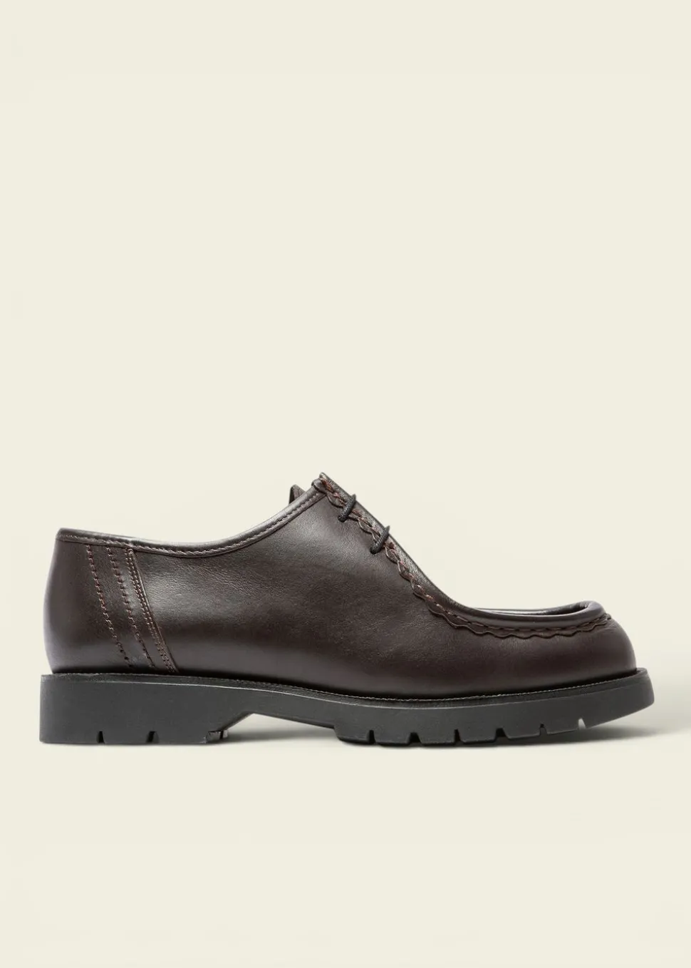 Derbies made in france en cuir certifié | marron "padror marron noir"