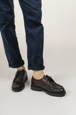 Derbies made in france en cuir certifié | marron