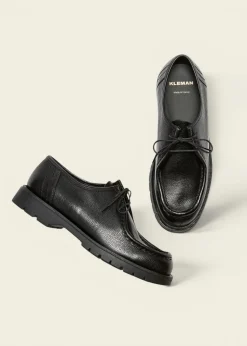 Derbies made in france en cuir grainé tannage végétal | noir "padror g vgt noir"