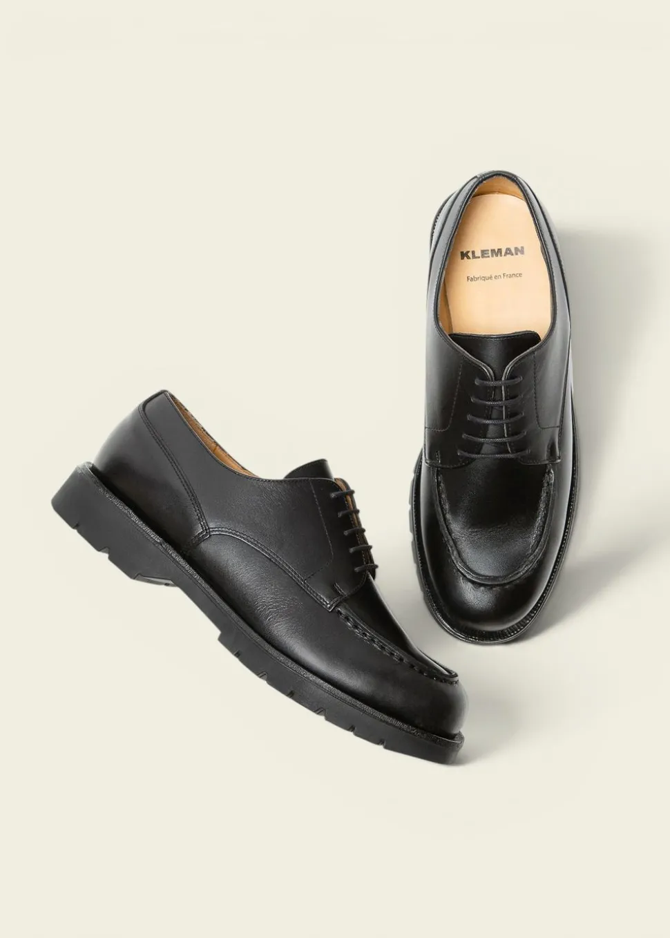 Derbies made in france en cuir certifié | noir "frodan noir"