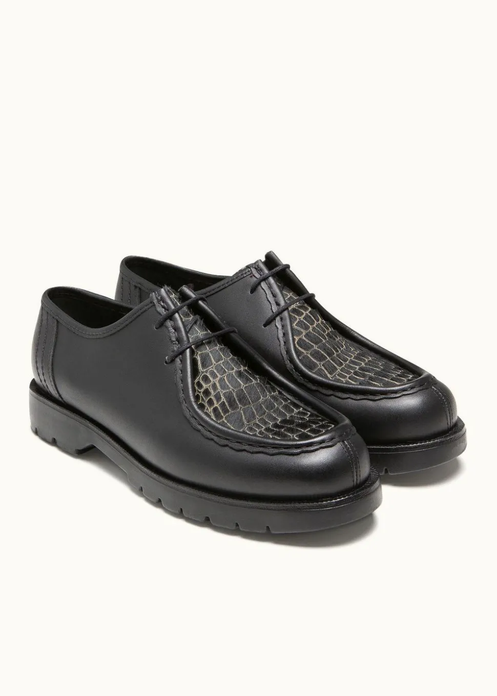 Derbies made in france en cuir certifié | noir "padrini l"