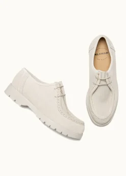 Derbies made in france en cuir certifié | écru "padror frost"