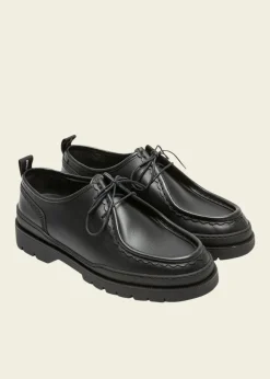 Derbies made in france en cuir certifié | noir "major noir"