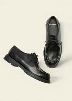 Derbies made in france en cuir grainé tannage végétal | noir "padror g vgt noir"