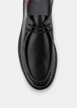Derbies vegan en matières végétales et recyclées | noir "soajo"
