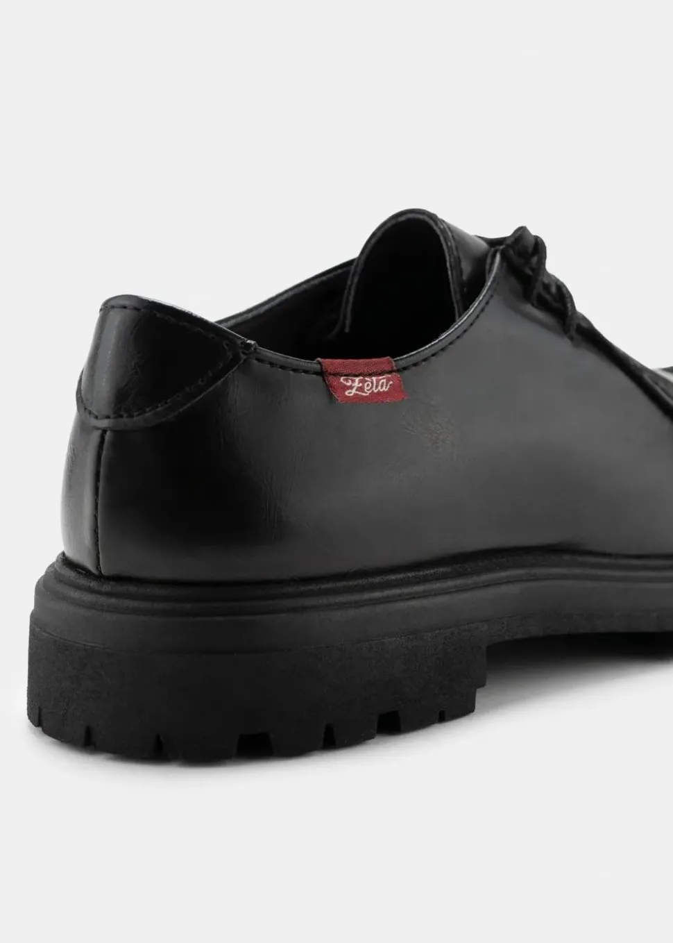 Derbies vegan en matières végétales et recyclées | noir "soajo"