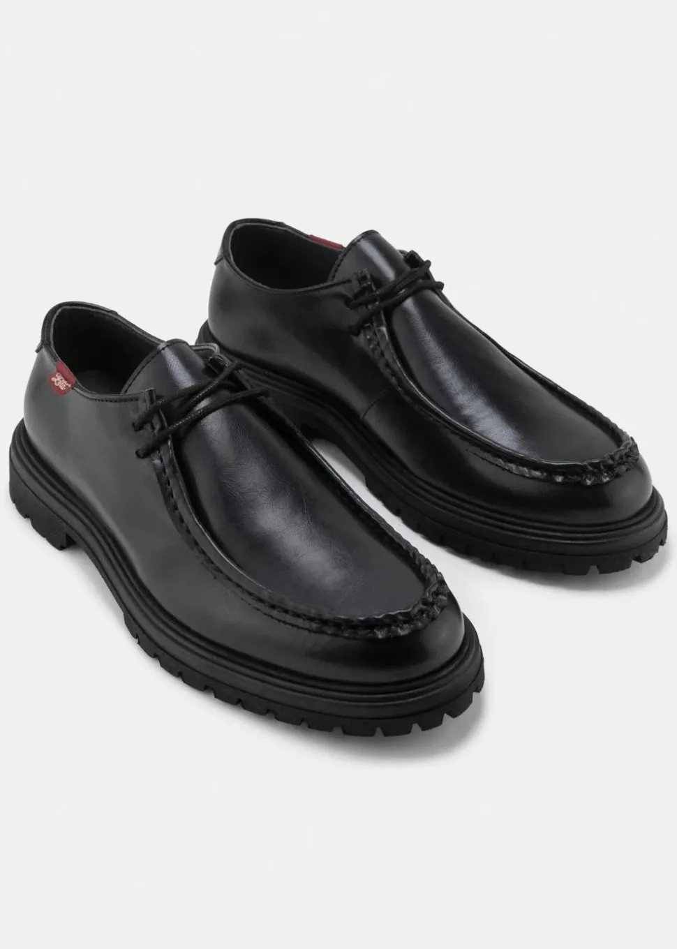 Derbies vegan en matières végétales et recyclées | noir "soajo"