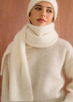 Echarpe en mohair certifié | écru 