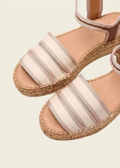 Espadrilles en cuir certifié | beige