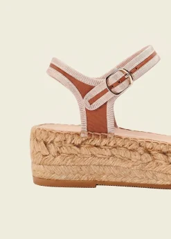 Espadrilles en cuir certifié | beige