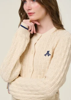 Gilet en coton bio | ecru 