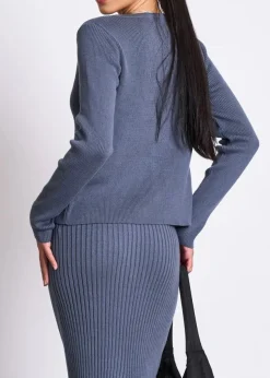 Gilet en coton biologique | gris "glimt - turbulence"