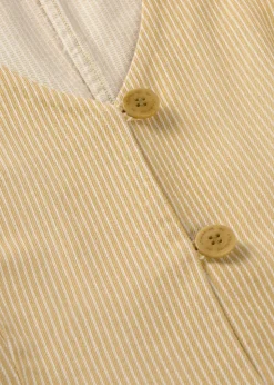 Gilet sans manches | rayé jaune 