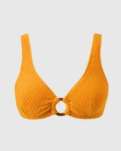 Haut de maillot en matières recyclées | orange 