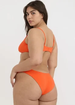 Haut de maillot en matières recyclées | orange 