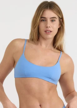 Haut de maillot en matières recyclées | bleu 