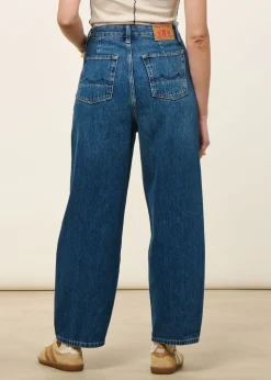 Jean ballon en coton bio et tencel | leila - lewisboro mid used