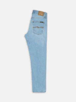 Jean droit en coton bio | bleu 