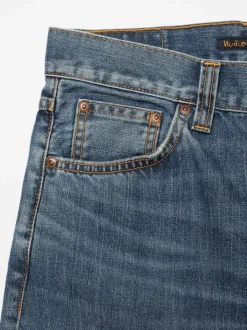 Jean fuselé en coton bio | bleu "steady eddie ii savage blue"