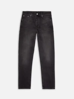 Jean fuselé en coton biologique | noir "steady eddie ii black change"