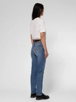 Jean mom en coton bio | bleu délavé "breezy britt day dreamer"
