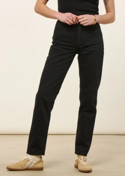 Jean mom en coton bio | noir 