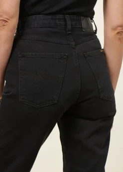 Jean mom en coton bio | noir 