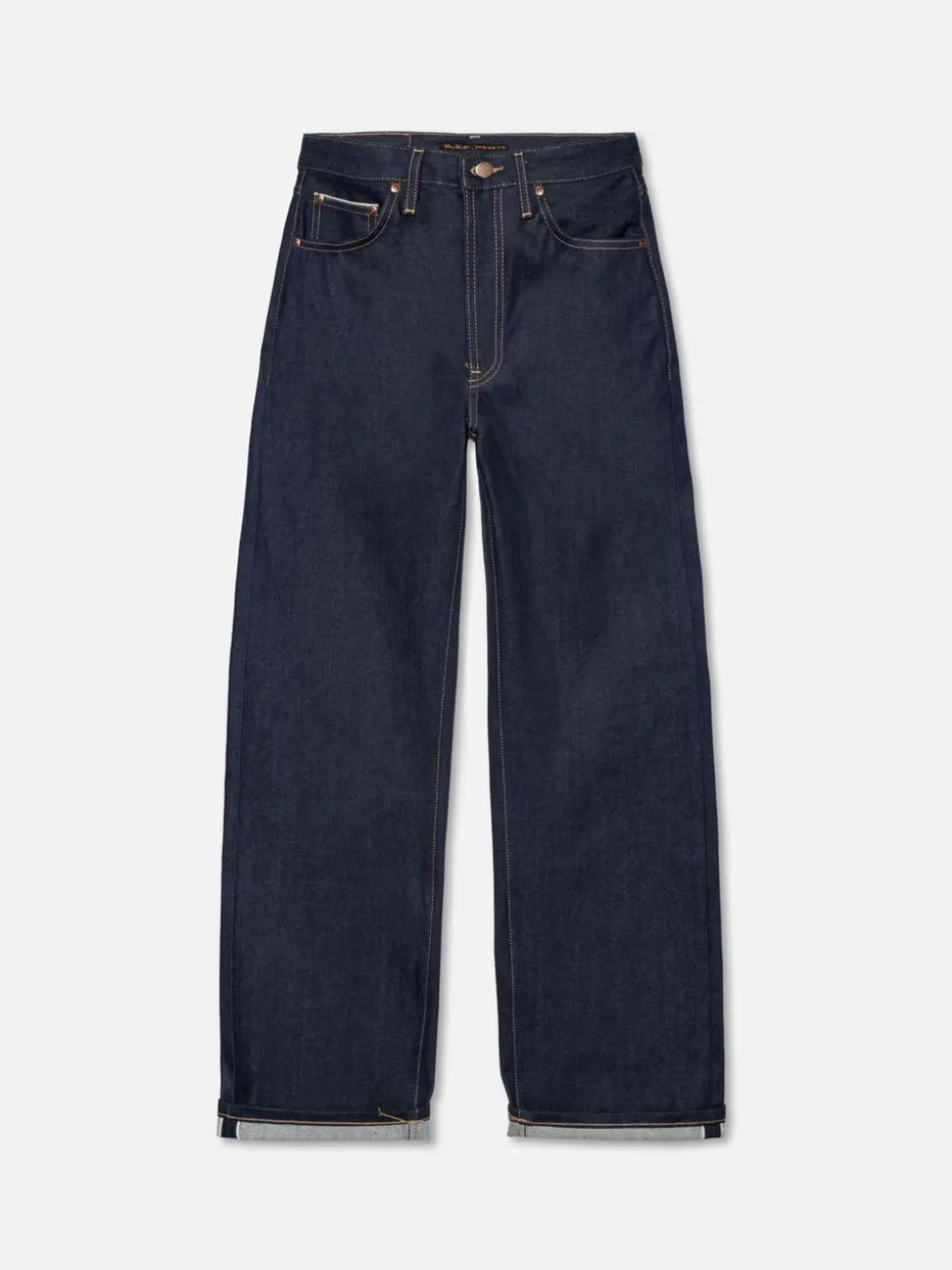 Jean selvedge large en coton bio | bleu "clean eileen dry twilight selvage"