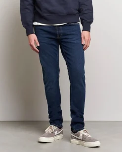 Jean slim en coton bio - bleu foncé 