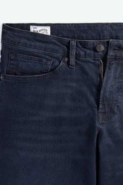 Jean slim en coton recyclé et tencel | bleu foncé "charles - olesya blue black"