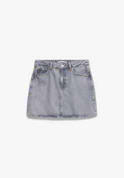 Jupe en coton biologique | gris 